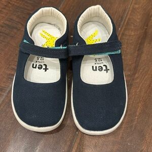NWOT Ten Little Navy Blue Mary Janes Girls 12.5